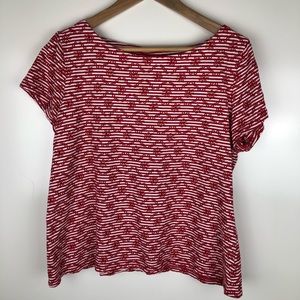 Postmark embroidered tee. Size large